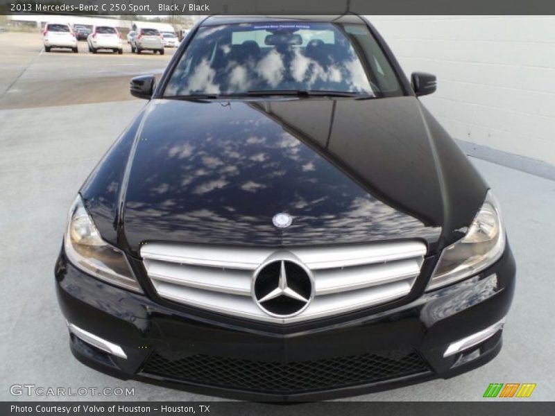 Black / Black 2013 Mercedes-Benz C 250 Sport