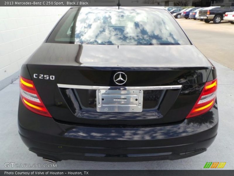 Black / Black 2013 Mercedes-Benz C 250 Sport