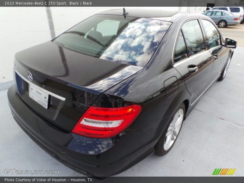 Black / Black 2013 Mercedes-Benz C 250 Sport