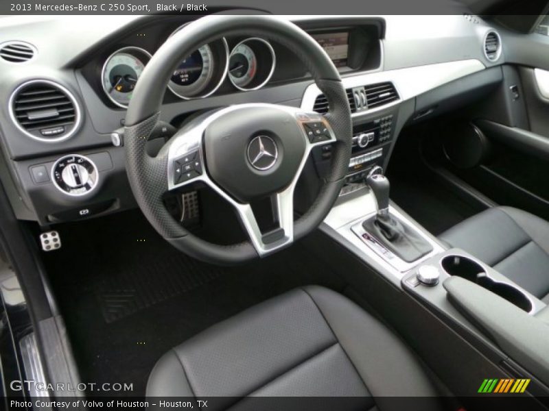 Black / Black 2013 Mercedes-Benz C 250 Sport