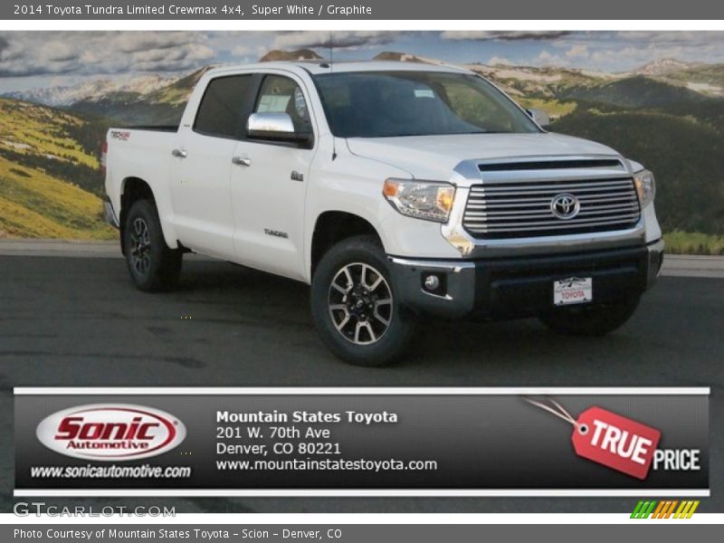 Super White / Graphite 2014 Toyota Tundra Limited Crewmax 4x4