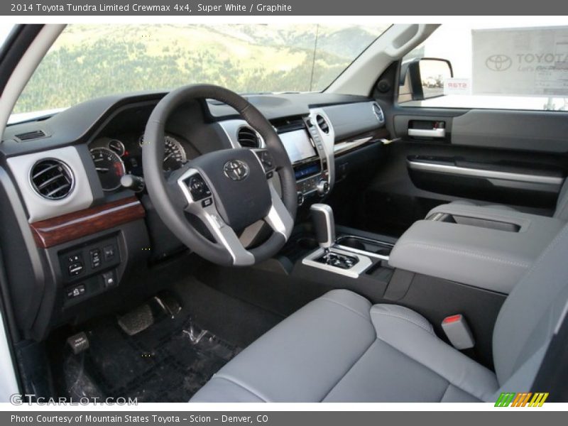 Super White / Graphite 2014 Toyota Tundra Limited Crewmax 4x4
