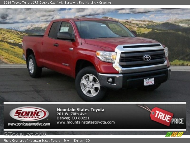 Barcelona Red Metallic / Graphite 2014 Toyota Tundra SR5 Double Cab 4x4