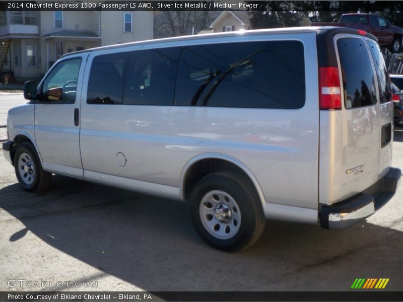 Silver Ice Metallic / Medium Pewter 2014 Chevrolet Express 1500 Passenger LS AWD