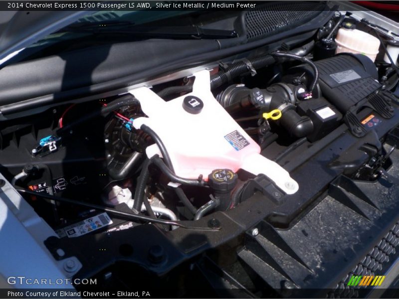 Silver Ice Metallic / Medium Pewter 2014 Chevrolet Express 1500 Passenger LS AWD