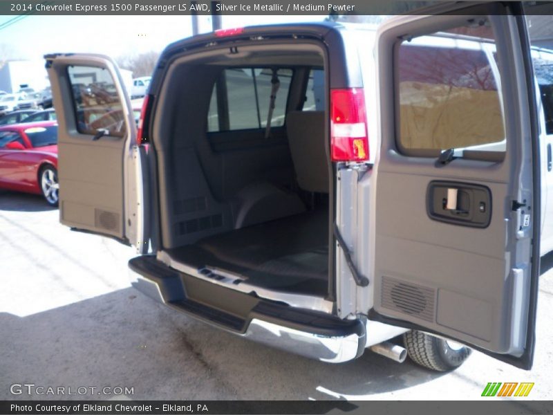 Silver Ice Metallic / Medium Pewter 2014 Chevrolet Express 1500 Passenger LS AWD
