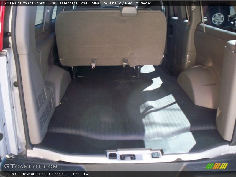 Silver Ice Metallic / Medium Pewter 2014 Chevrolet Express 1500 Passenger LS AWD