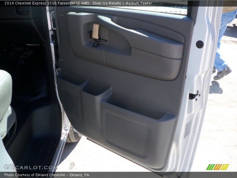 Silver Ice Metallic / Medium Pewter 2014 Chevrolet Express 1500 Passenger LS AWD