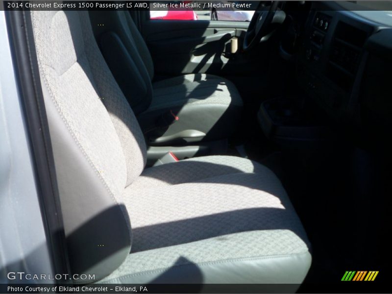 Silver Ice Metallic / Medium Pewter 2014 Chevrolet Express 1500 Passenger LS AWD