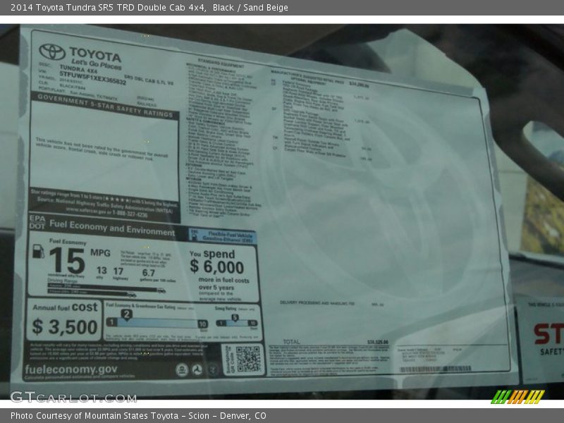 Black / Sand Beige 2014 Toyota Tundra SR5 TRD Double Cab 4x4