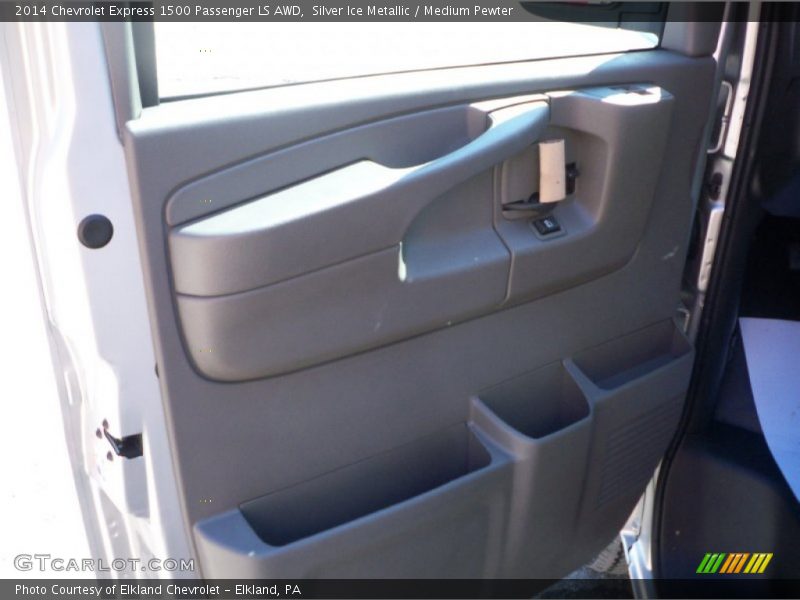 Silver Ice Metallic / Medium Pewter 2014 Chevrolet Express 1500 Passenger LS AWD