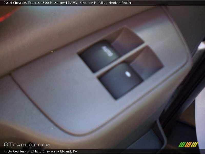 Silver Ice Metallic / Medium Pewter 2014 Chevrolet Express 1500 Passenger LS AWD
