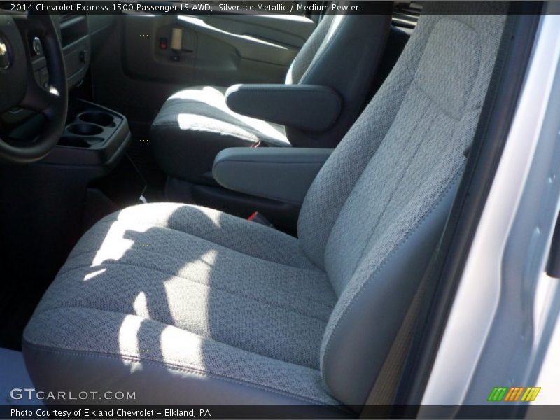 Silver Ice Metallic / Medium Pewter 2014 Chevrolet Express 1500 Passenger LS AWD