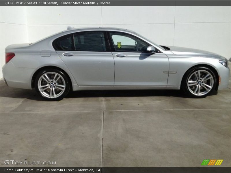 Glacier Silver Metallic / Oyster 2014 BMW 7 Series 750i Sedan