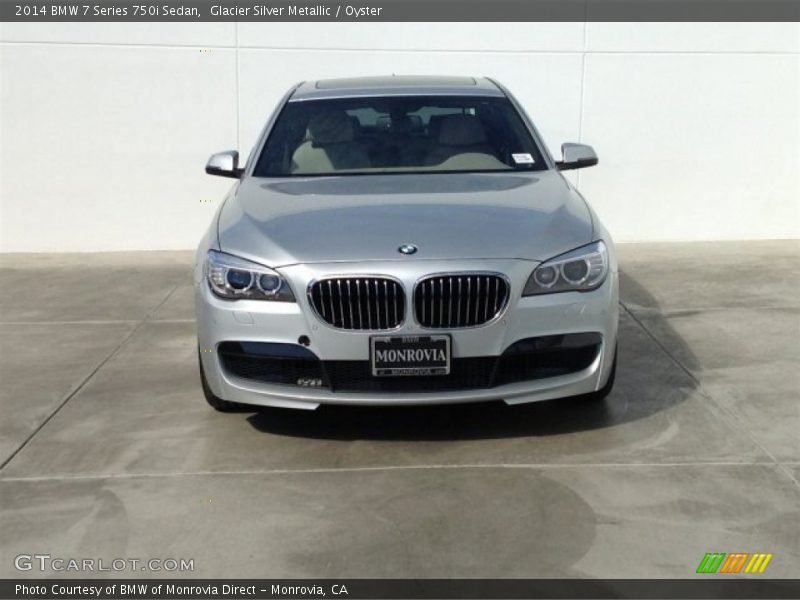 Glacier Silver Metallic / Oyster 2014 BMW 7 Series 750i Sedan