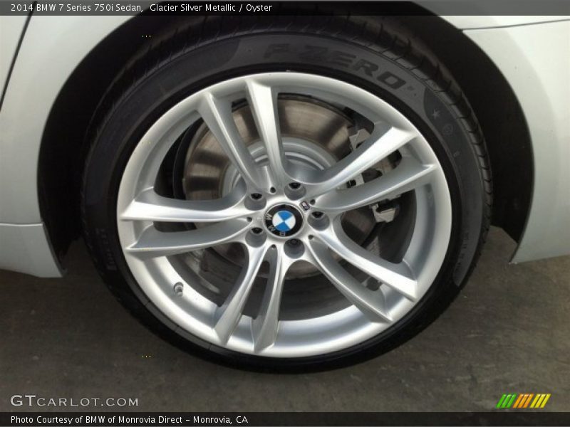 Glacier Silver Metallic / Oyster 2014 BMW 7 Series 750i Sedan