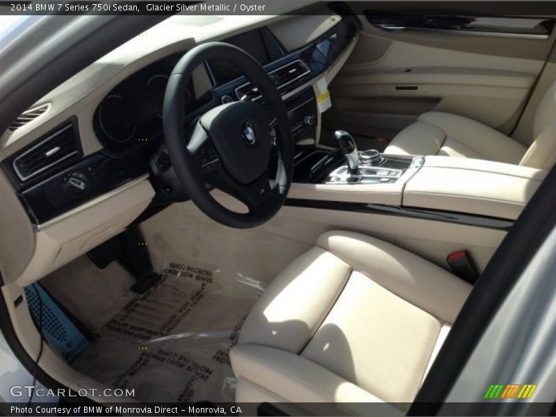 Glacier Silver Metallic / Oyster 2014 BMW 7 Series 750i Sedan