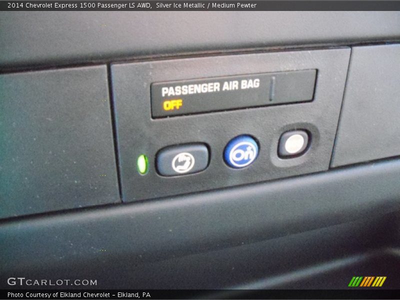 Silver Ice Metallic / Medium Pewter 2014 Chevrolet Express 1500 Passenger LS AWD