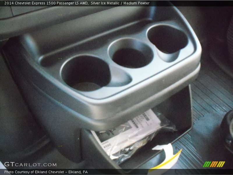 Silver Ice Metallic / Medium Pewter 2014 Chevrolet Express 1500 Passenger LS AWD