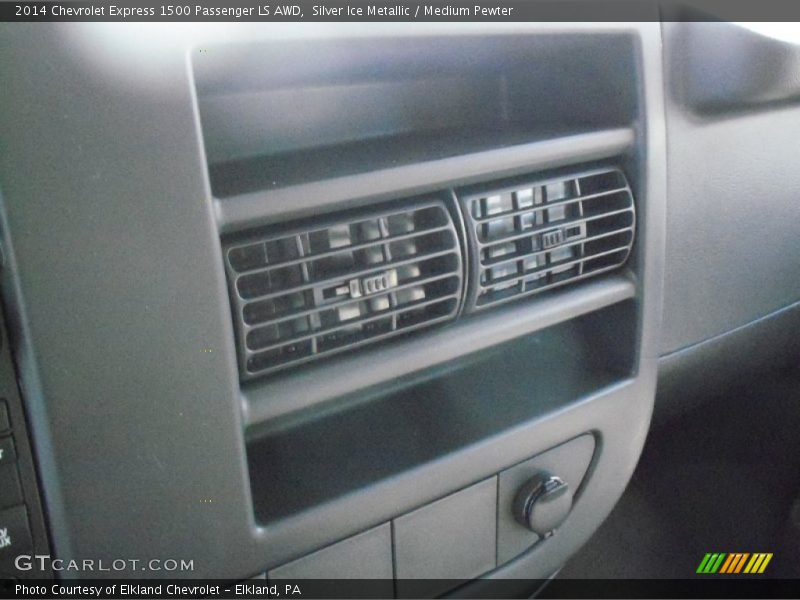 Silver Ice Metallic / Medium Pewter 2014 Chevrolet Express 1500 Passenger LS AWD