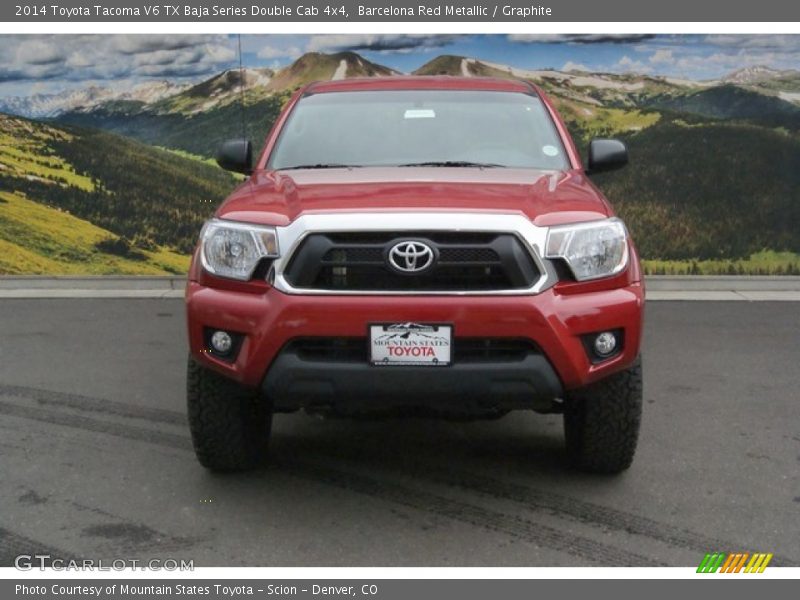 Barcelona Red Metallic / Graphite 2014 Toyota Tacoma V6 TX Baja Series Double Cab 4x4