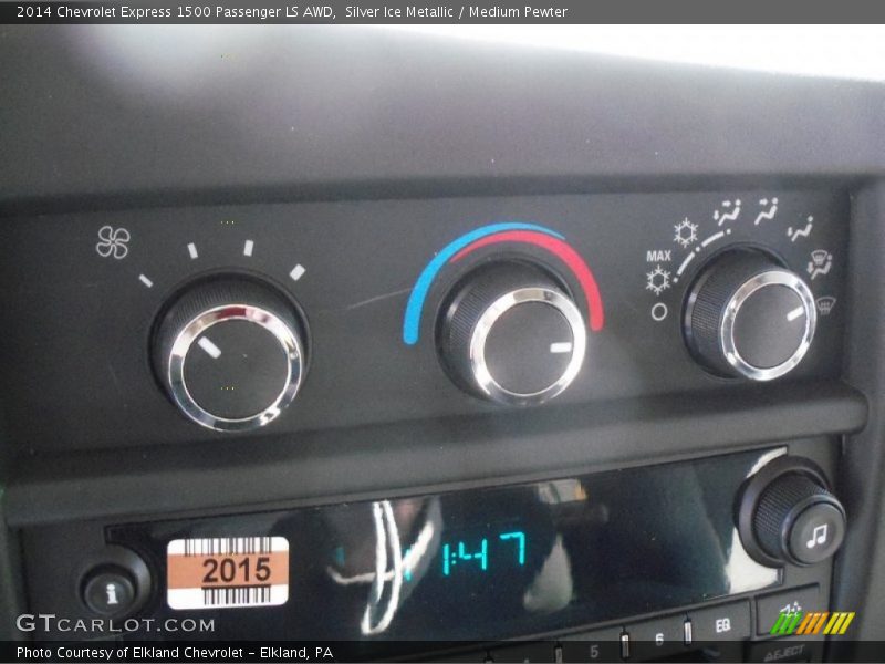 Silver Ice Metallic / Medium Pewter 2014 Chevrolet Express 1500 Passenger LS AWD