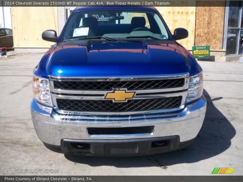 Blue Topaz Metallic / Dark Titanium 2014 Chevrolet Silverado 2500HD WT Regular Cab 4x4