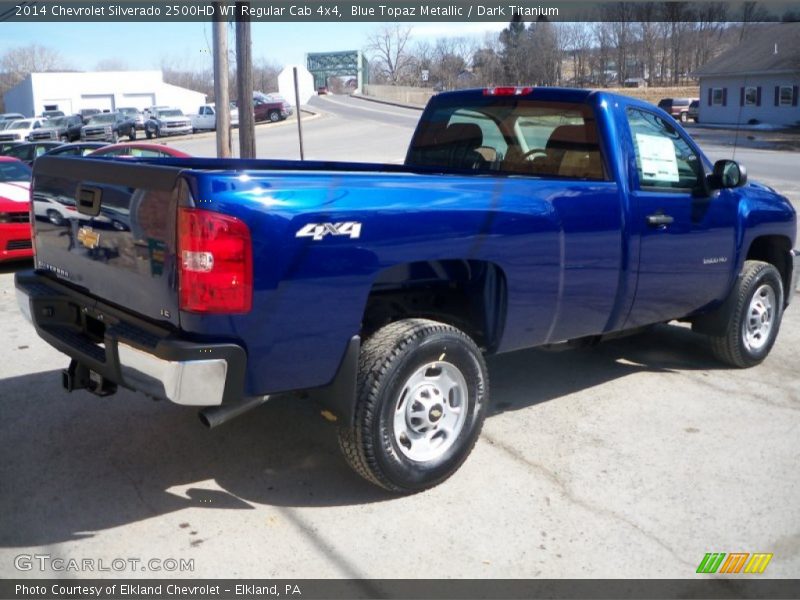 Blue Topaz Metallic / Dark Titanium 2014 Chevrolet Silverado 2500HD WT Regular Cab 4x4