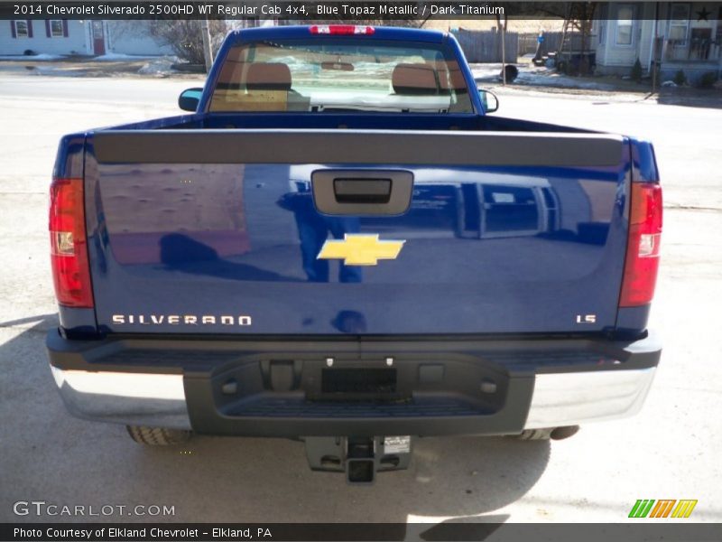Blue Topaz Metallic / Dark Titanium 2014 Chevrolet Silverado 2500HD WT Regular Cab 4x4