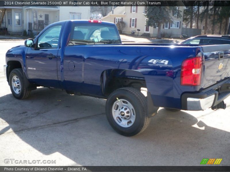 Blue Topaz Metallic / Dark Titanium 2014 Chevrolet Silverado 2500HD WT Regular Cab 4x4