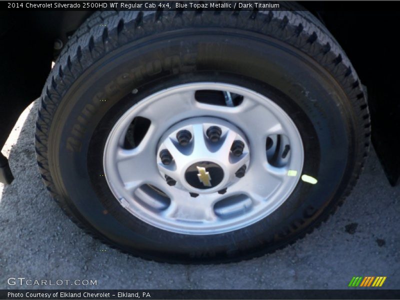 Blue Topaz Metallic / Dark Titanium 2014 Chevrolet Silverado 2500HD WT Regular Cab 4x4