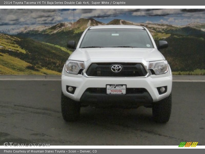 Super White / Graphite 2014 Toyota Tacoma V6 TX Baja Series Double Cab 4x4