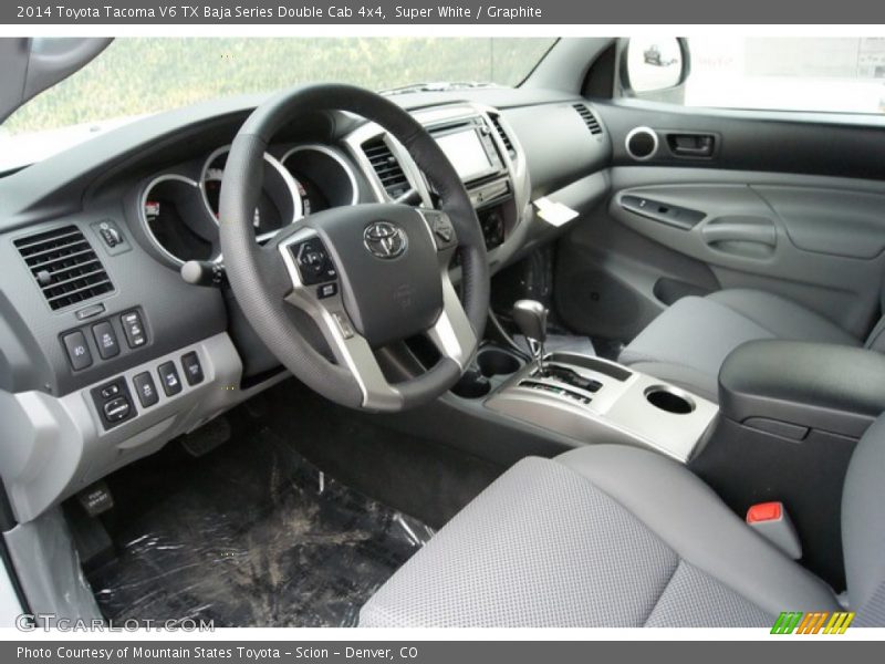 Super White / Graphite 2014 Toyota Tacoma V6 TX Baja Series Double Cab 4x4
