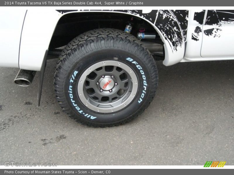 Super White / Graphite 2014 Toyota Tacoma V6 TX Baja Series Double Cab 4x4