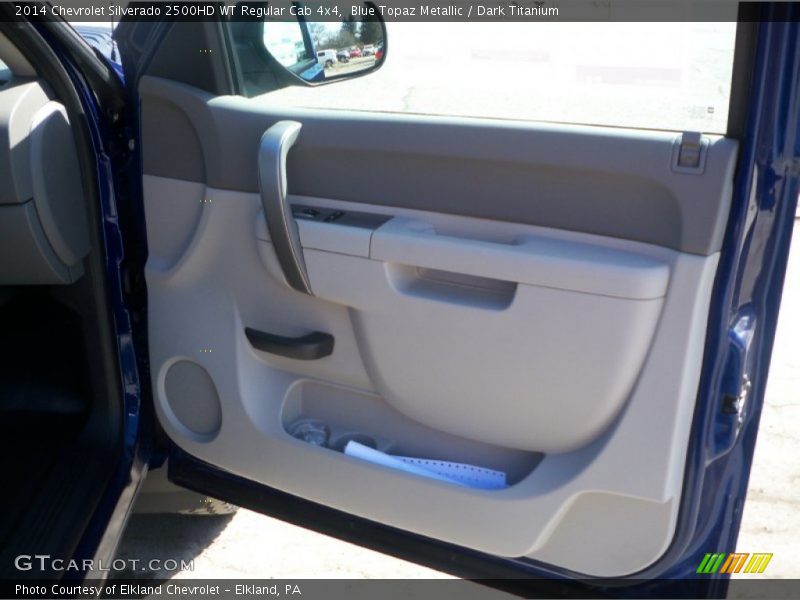 Blue Topaz Metallic / Dark Titanium 2014 Chevrolet Silverado 2500HD WT Regular Cab 4x4