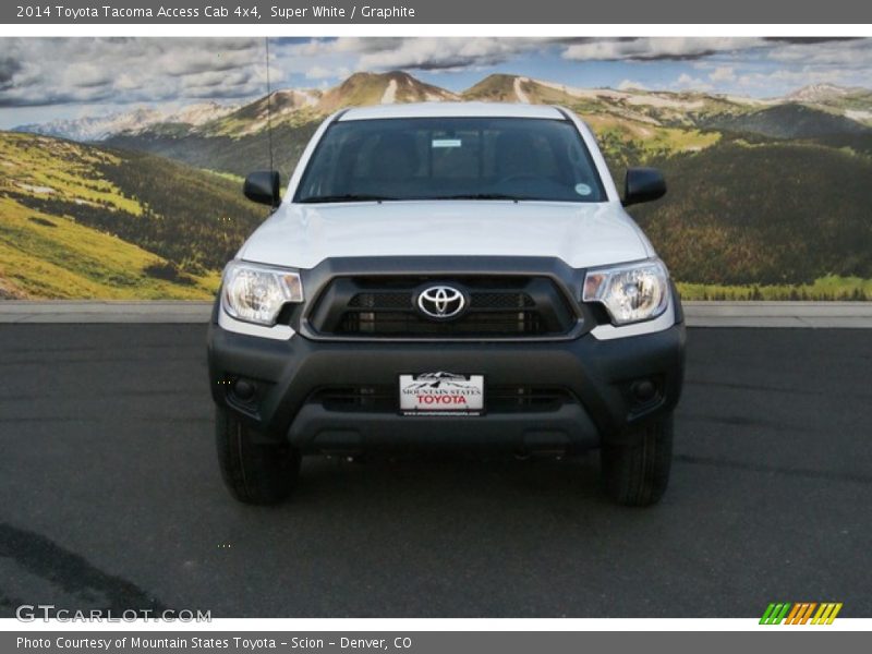 Super White / Graphite 2014 Toyota Tacoma Access Cab 4x4