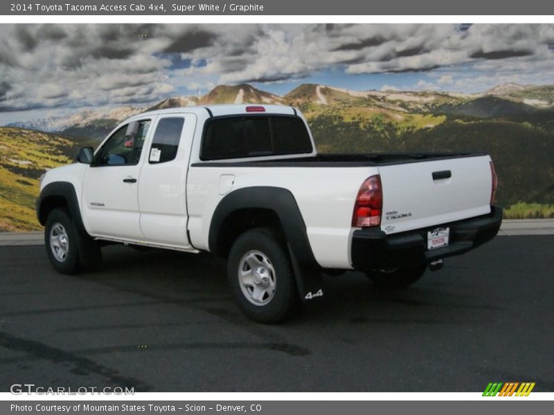 Super White / Graphite 2014 Toyota Tacoma Access Cab 4x4