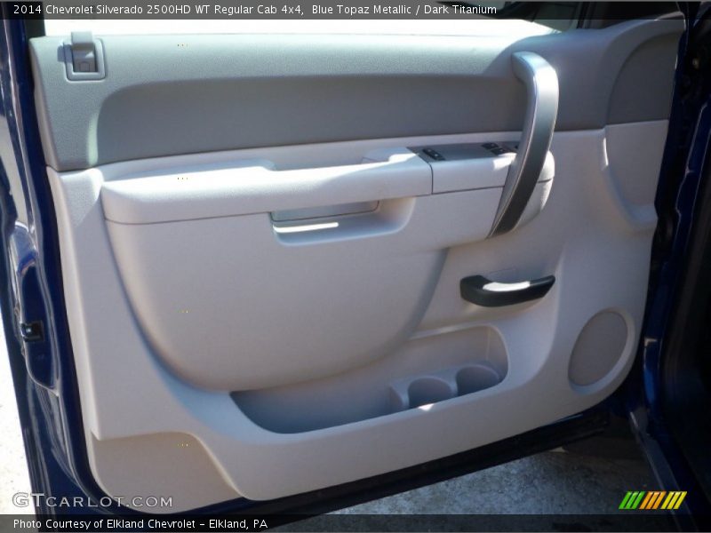 Blue Topaz Metallic / Dark Titanium 2014 Chevrolet Silverado 2500HD WT Regular Cab 4x4