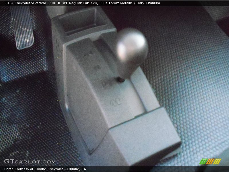 Blue Topaz Metallic / Dark Titanium 2014 Chevrolet Silverado 2500HD WT Regular Cab 4x4