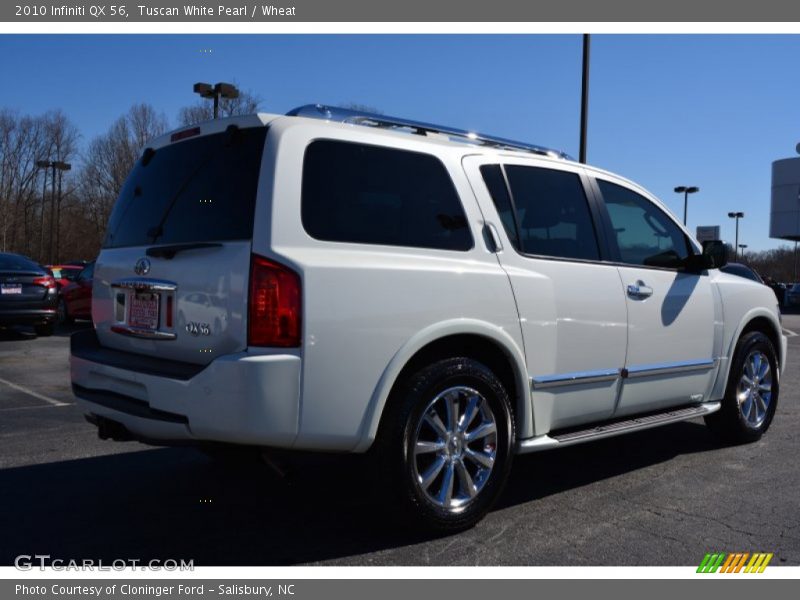 Tuscan White Pearl / Wheat 2010 Infiniti QX 56