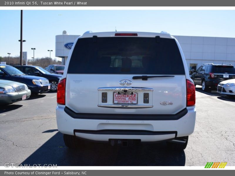 Tuscan White Pearl / Wheat 2010 Infiniti QX 56