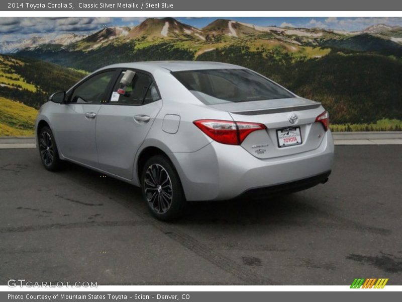 Classic Silver Metallic / Steel Blue 2014 Toyota Corolla S