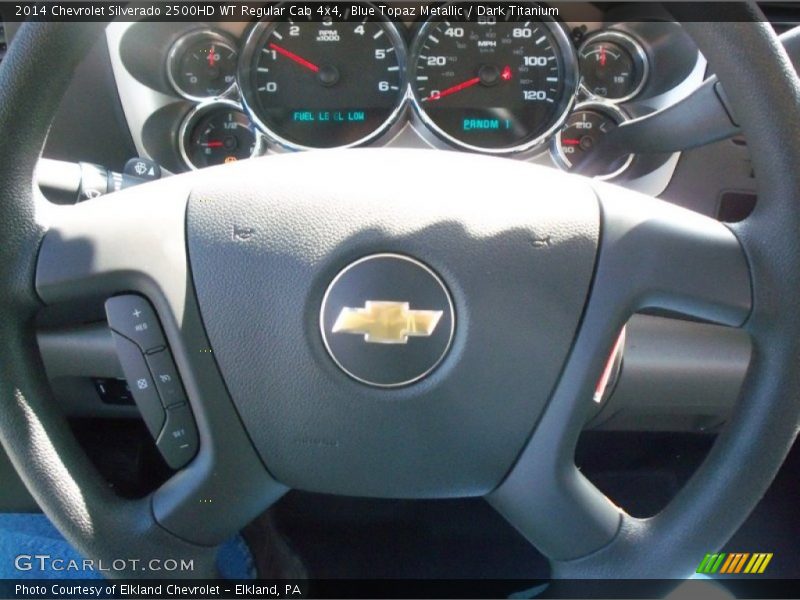 Blue Topaz Metallic / Dark Titanium 2014 Chevrolet Silverado 2500HD WT Regular Cab 4x4