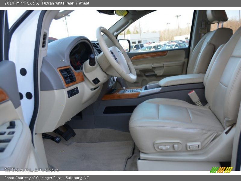 Tuscan White Pearl / Wheat 2010 Infiniti QX 56
