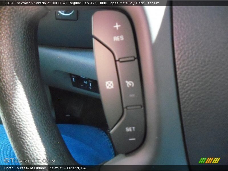 Blue Topaz Metallic / Dark Titanium 2014 Chevrolet Silverado 2500HD WT Regular Cab 4x4