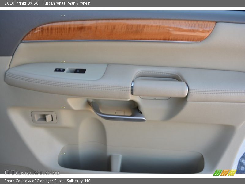 Tuscan White Pearl / Wheat 2010 Infiniti QX 56