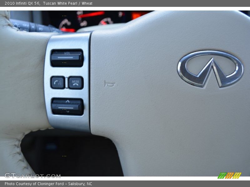 Tuscan White Pearl / Wheat 2010 Infiniti QX 56