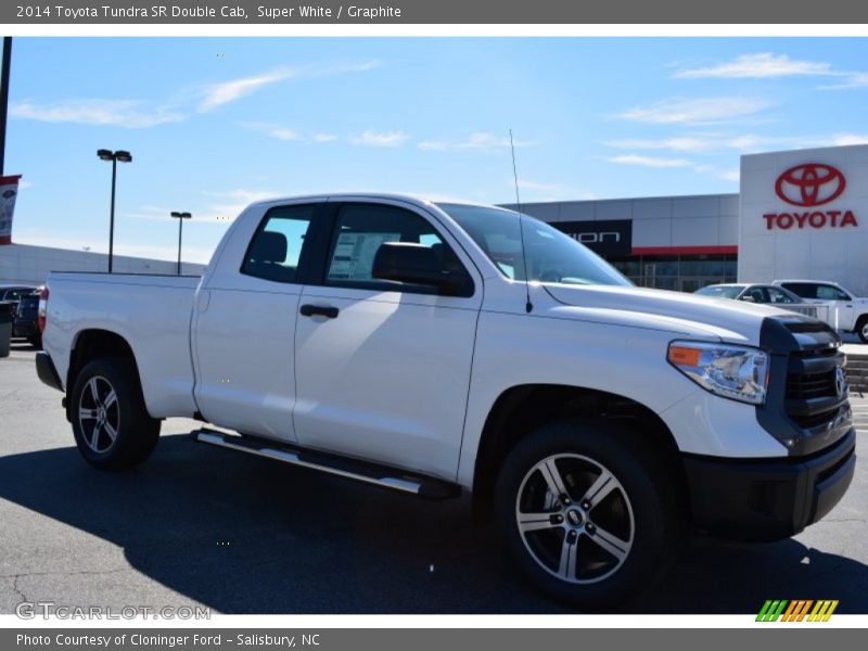 Super White / Graphite 2014 Toyota Tundra SR Double Cab
