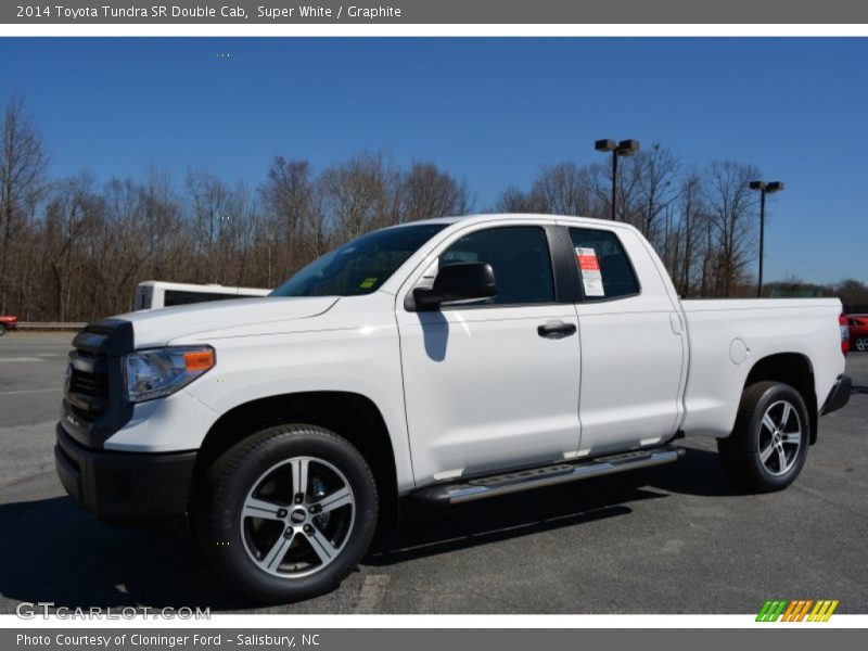 Super White / Graphite 2014 Toyota Tundra SR Double Cab
