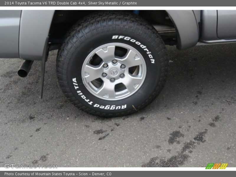 Silver Sky Metallic / Graphite 2014 Toyota Tacoma V6 TRD Double Cab 4x4